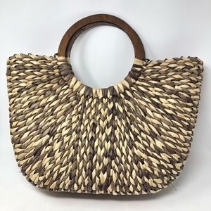 Large Woven Straw Tote